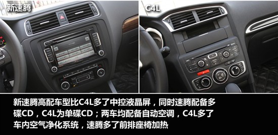 雪鐵龍C4 L對(duì)比大眾速騰