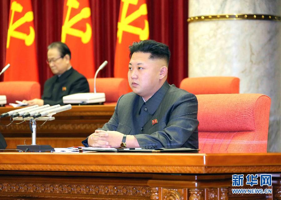 12月8日，在朝鮮平壤，朝鮮勞動(dòng)黨第一書記金正恩出席并指導(dǎo)朝鮮勞動(dòng)黨中央政治局?jǐn)U大會(huì)議。
