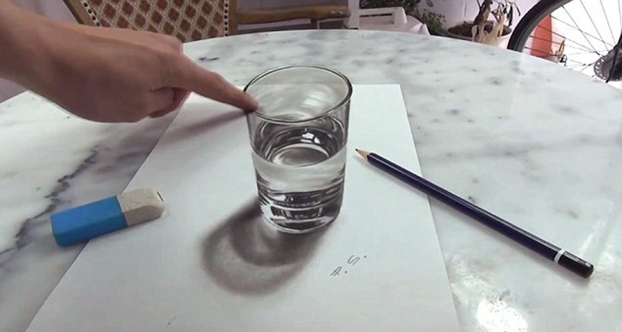 俄畫家創(chuàng)作3D立體畫 效果逼真虛實難辨